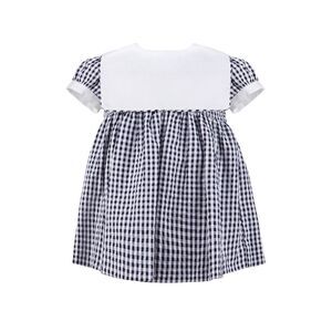 Carriage Boutique Girls  Check Dress, Blue